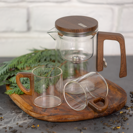 Skleněná konvička s magnetickým filtrem TeaFlow